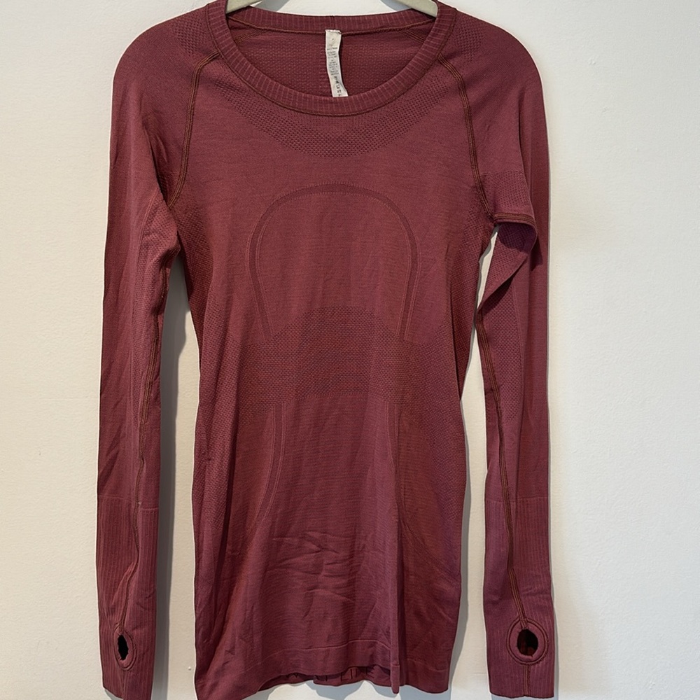Lululemon Women's Pink Long Sleeve Top - Picture 2 of 10
